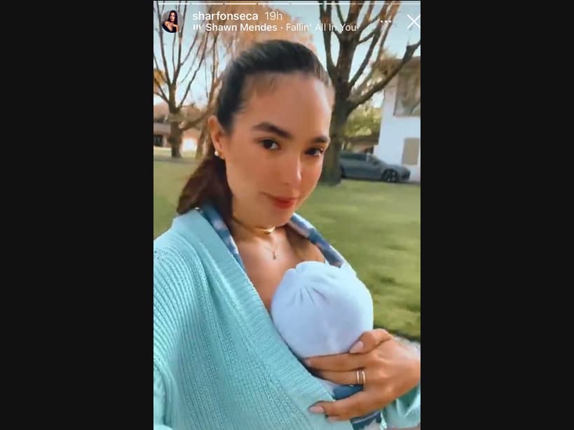Novia de Gianluca Vacchi muestra a su hija en redes a días de su operación del paladar hendido.
