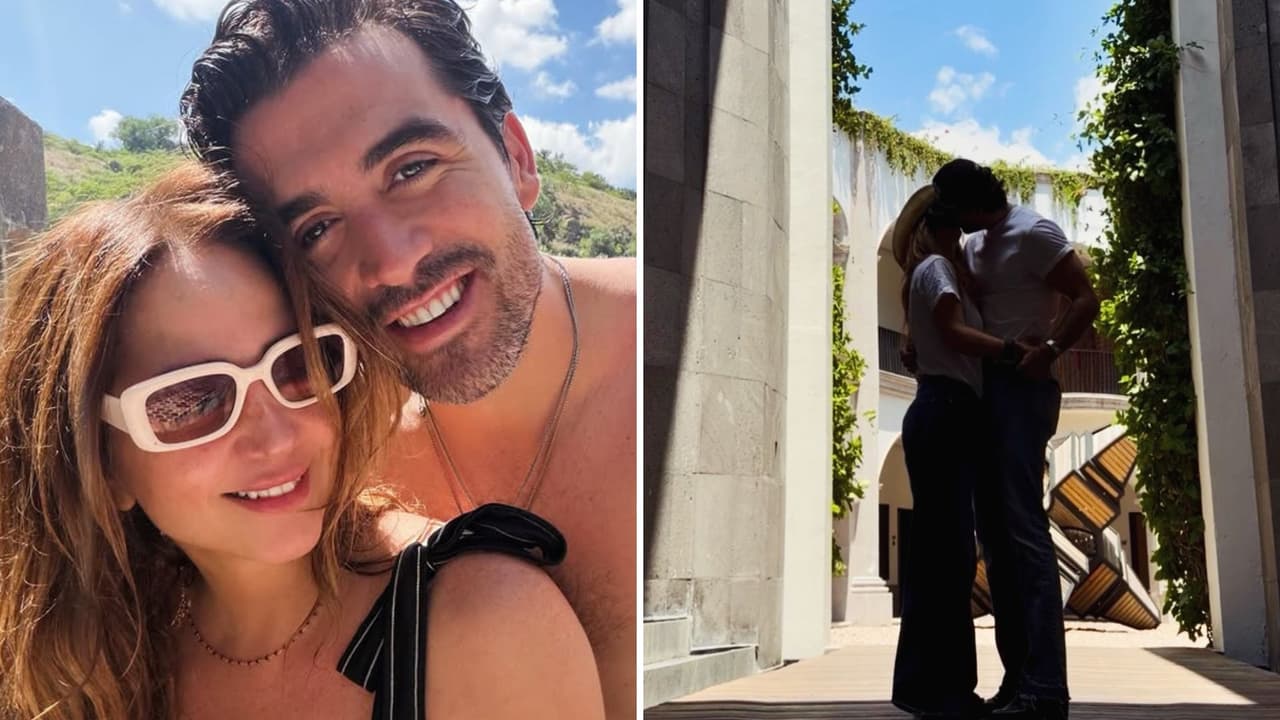 Andrea Legarreta dedica romántico mensaje a su novio: impacta con fotos en traje de baño