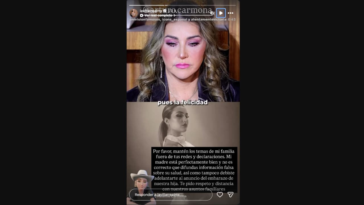 Alicia Villarreal responde a Arturo Carmona por hablar del embarazo de Melenie