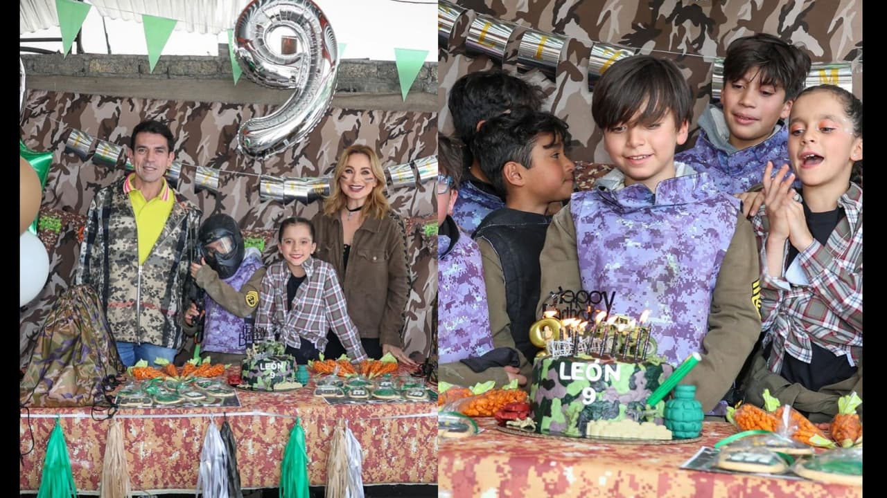 Así celebró León, hijo de Elizabeth Álvarez y Jorge Salinas, su cumpleaños #9