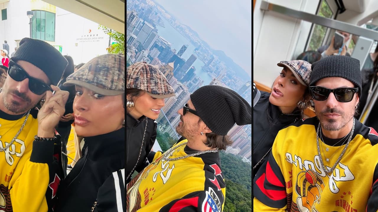Galilea Montijo y su novio Isaac Moreno en sus vacaciones en Hong Kong