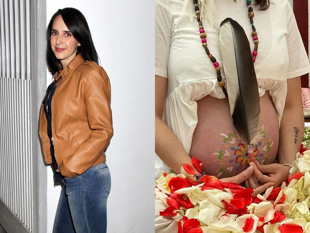 Irán Castillo se animó a probar el ritual ‘belly blessing’ en uno de sus baby showers. Sin embargo, optó por pintar su pancita de embarazo con un mandala con pinturas de agua.
