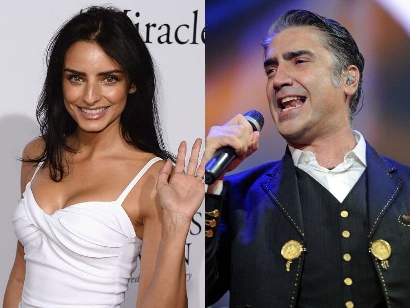 Y aunque aquí no formó pareja con el hijo de don Vicente Fernández, en el videoclip los famosos sí cruzaron frías miradas.