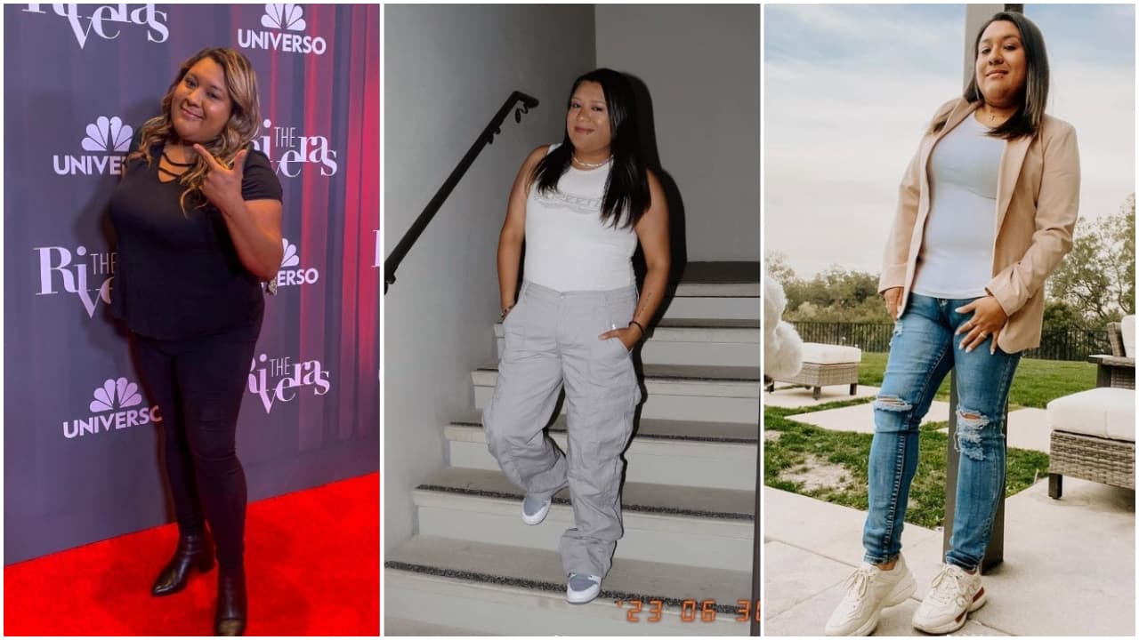 Omi Valdivia antes y después de perder 75 libras: 2019, febrero y junio 2023