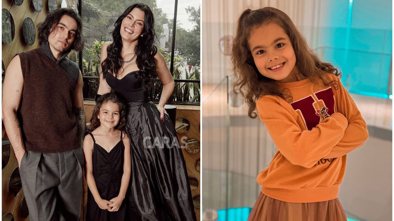 Natália Subtil, Sergio Mayer Mori y la pequeña Mila posaron para una revista