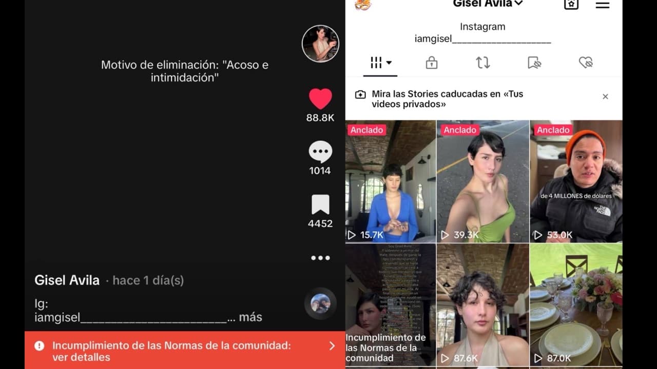 Gisel Avila revela que bloquearon su video donde cuenta la verdad de lo que ocurrió con HotSpanish