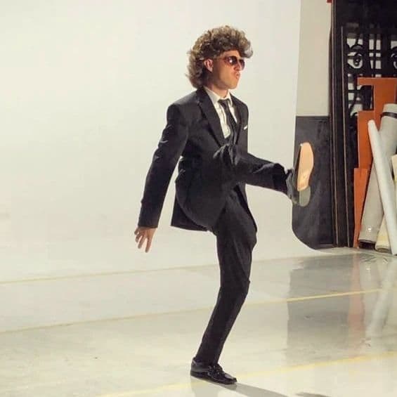 Octavio Ocaña en el set