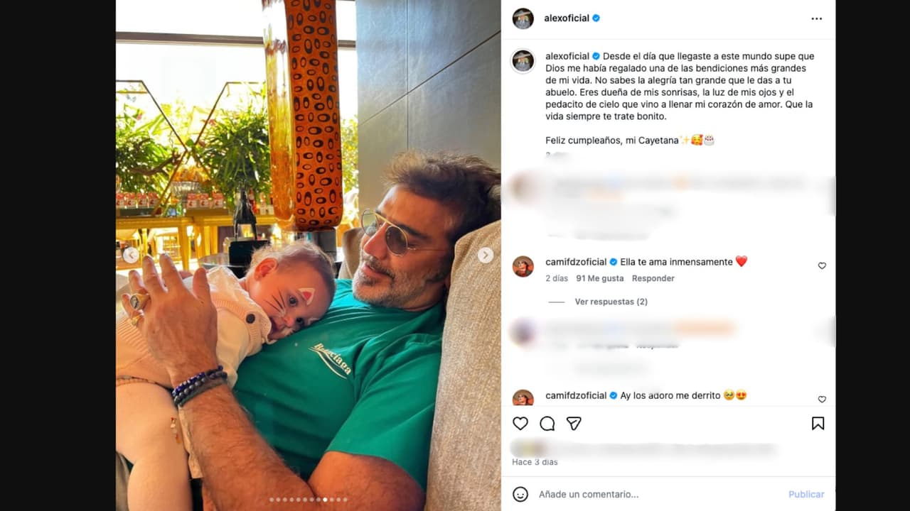 Alejandro Fernández dedica emotivo mensaje a su nieta Cayetana