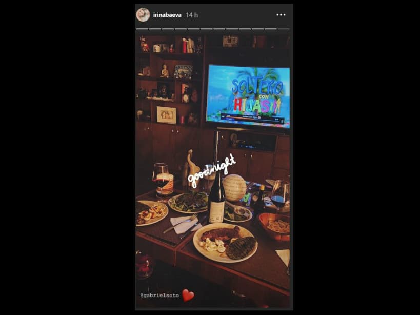 Irina Baeva y Gabriel Soto disfrutan de una cena