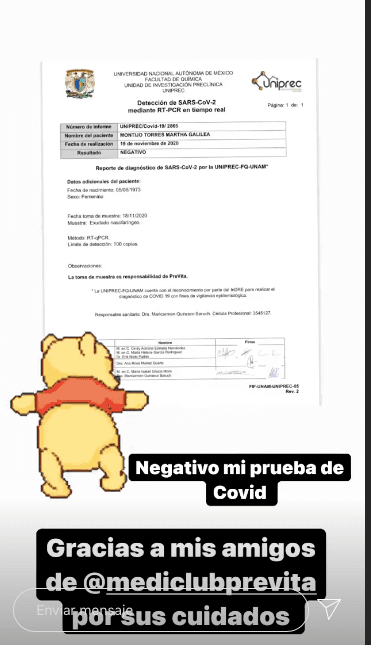 Galilea Montijo anuncia que se encuentra libre de Covid-19