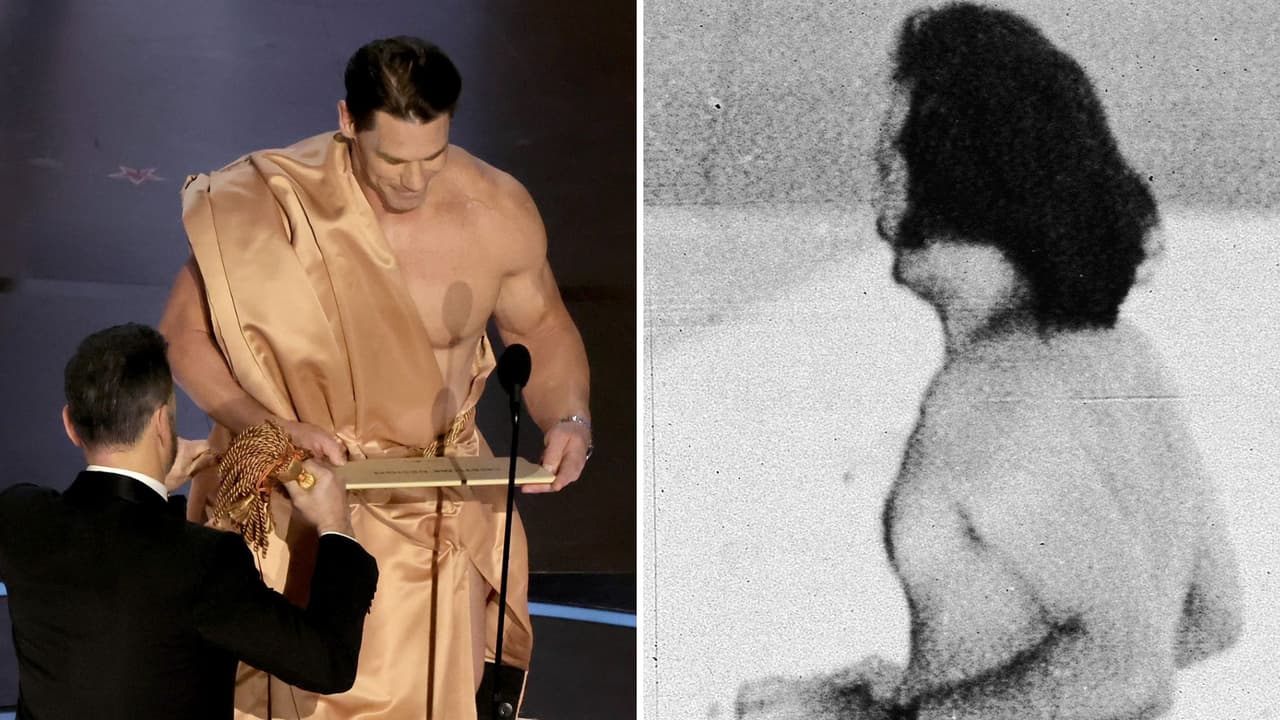 Antes de que lo hiciera John Cena, el fotógrafo Robert Opel apareció sin ropa en los Premios Oscar de 1974.