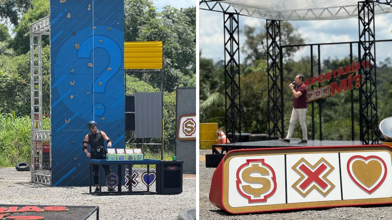 Alan Tacher les da instrucciones de cómo realizar el desafío.