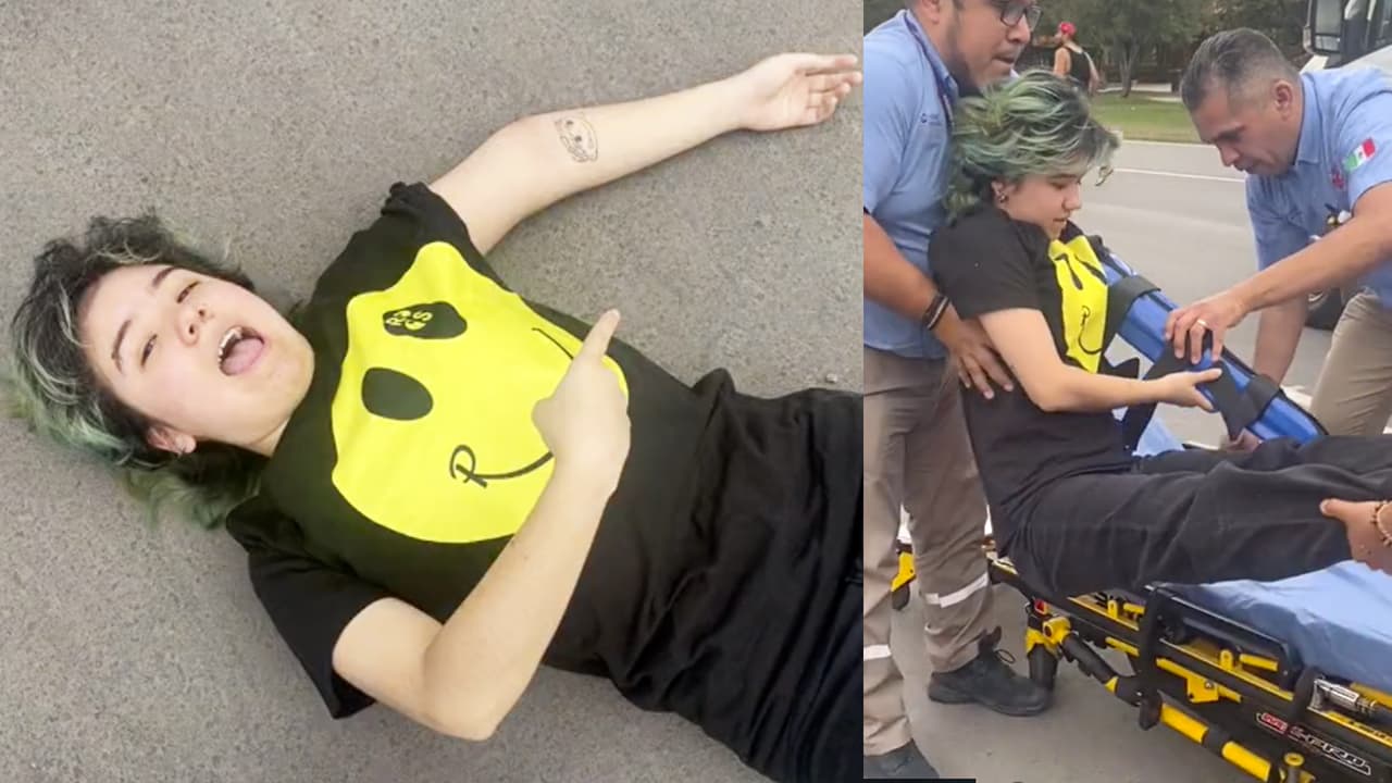 Chico tiene fuerte accidente en el parque y sólo piensa en compartirlo en redes sociales