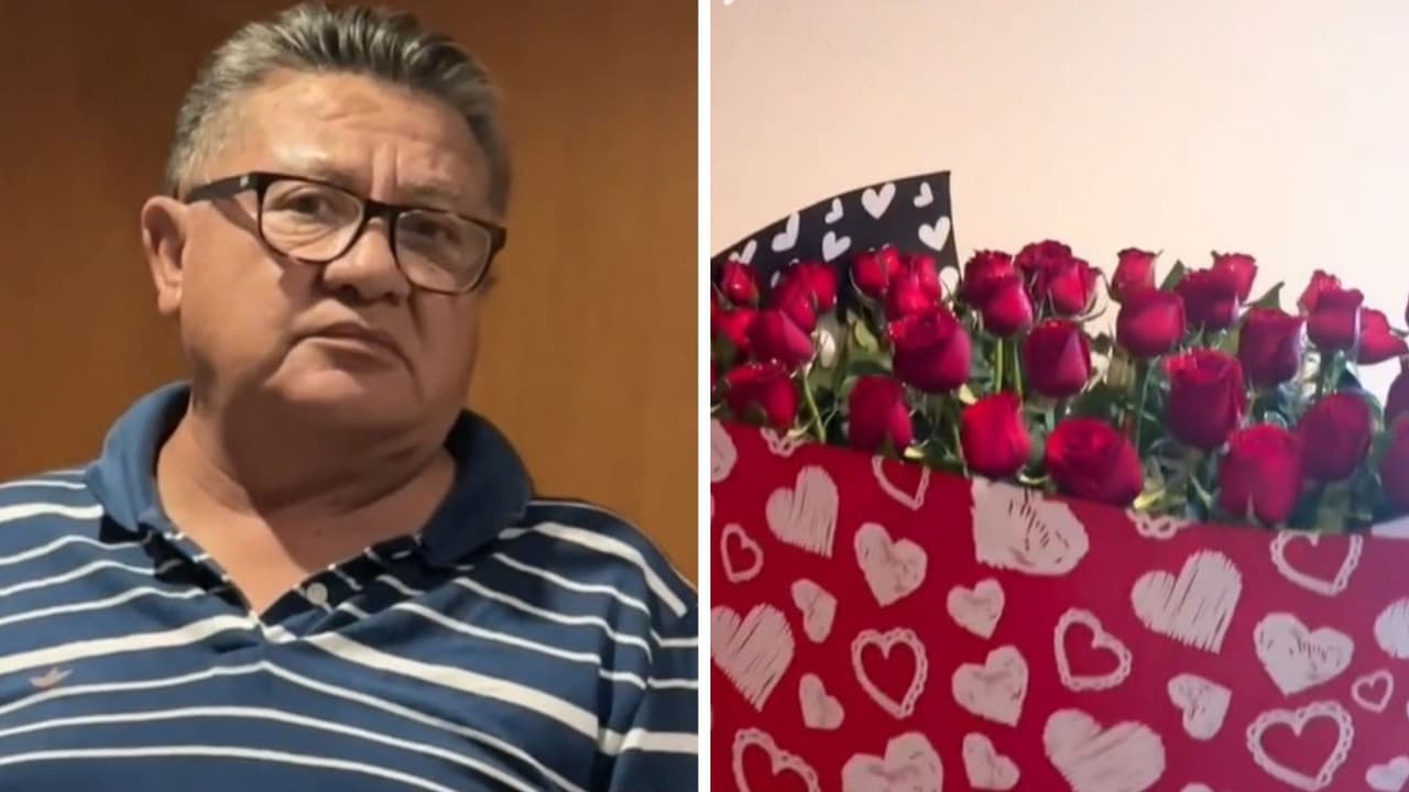 Joven recibe 'ramo buchón' y su papá arma escena de celos: provocó risas en TikTok