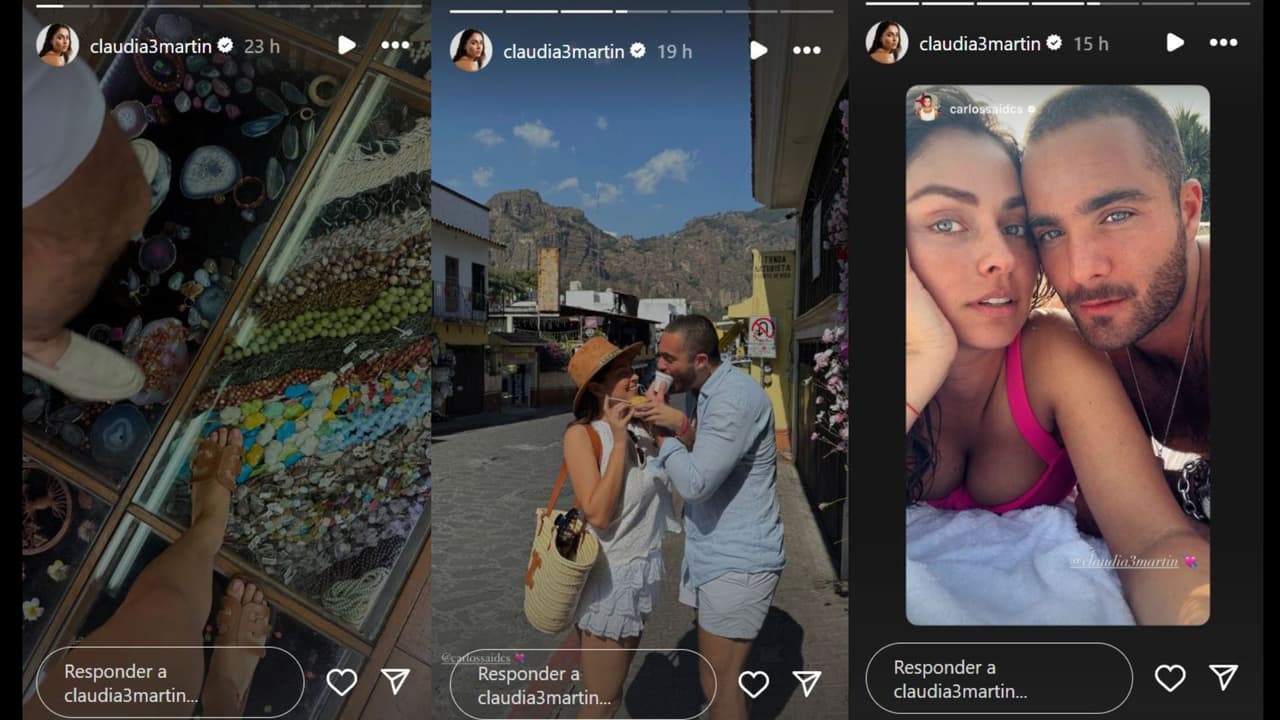 Claudia Martín y Carlos Said confirmaron su relación en Instagram
