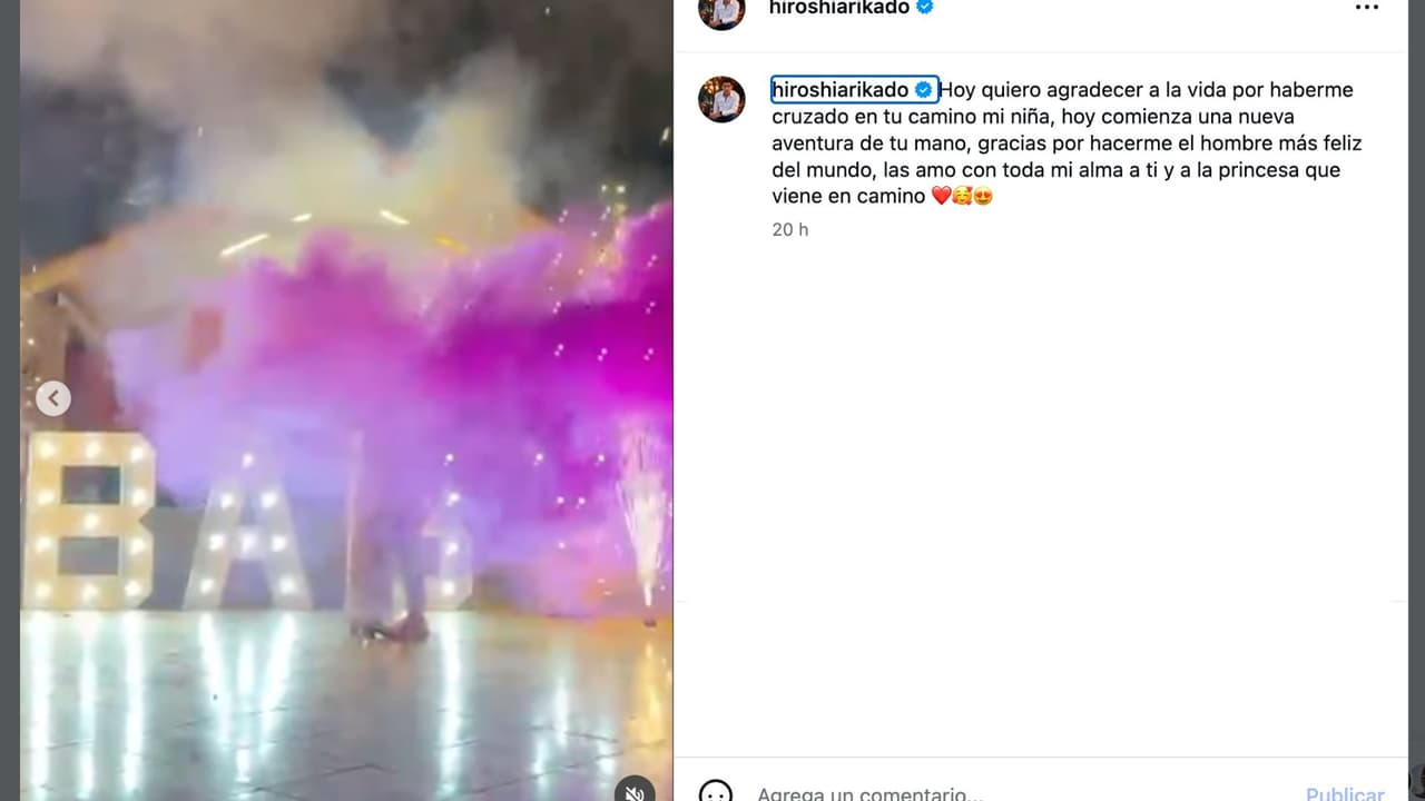 Hiroshi anuncia que será papá de una niña.