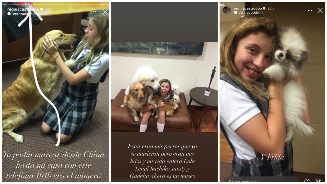 Regina Castro muestra fotos de su niñez en Los Pinos