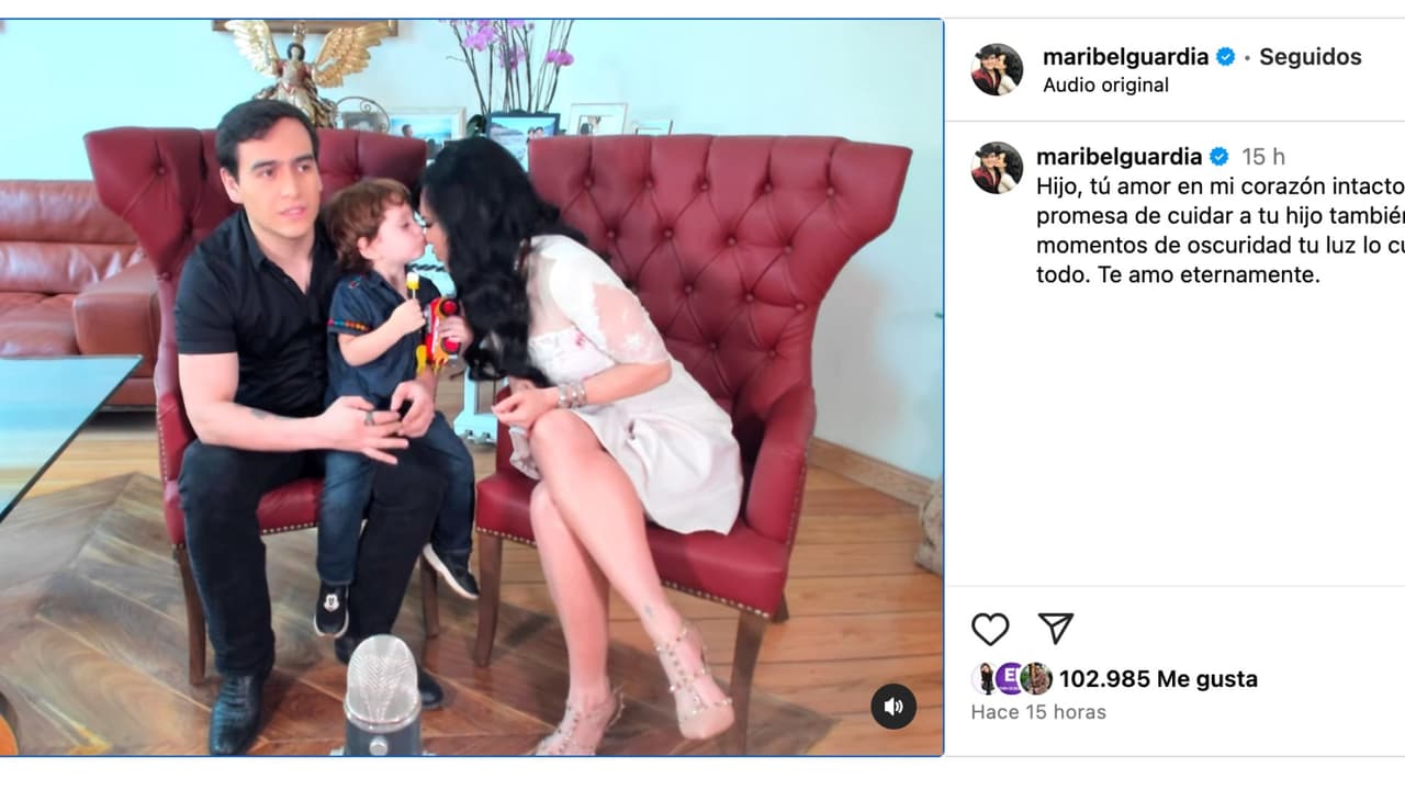 Maribel Guardia publica video de su hijo Julián Figueroa.