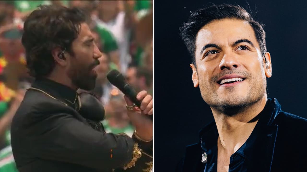 Carlos Rivera reacciona a la presentación de Alejandro Fernández en la Copa Mundial 2026