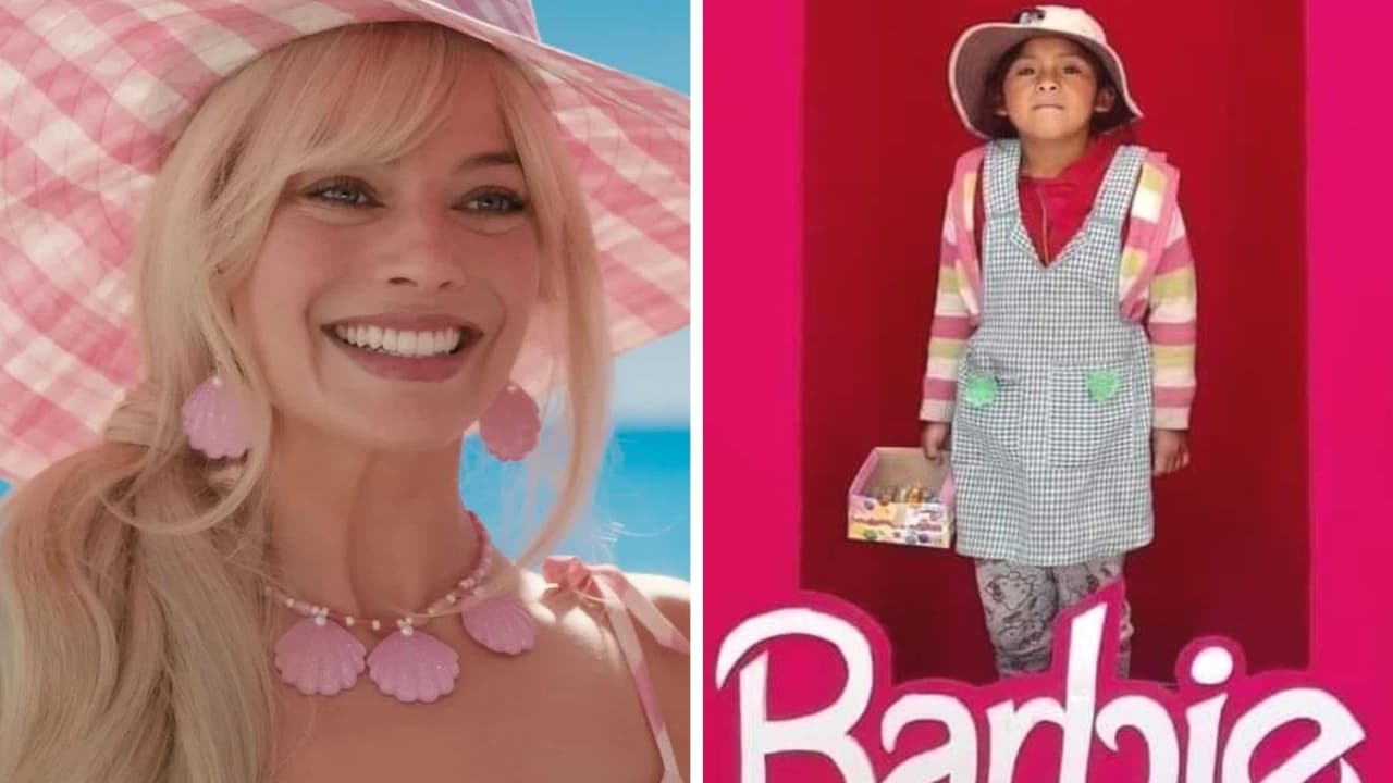 Niña que vende dulces se hace viral por tomarse foto en caja de Barbie: le dieron regalos