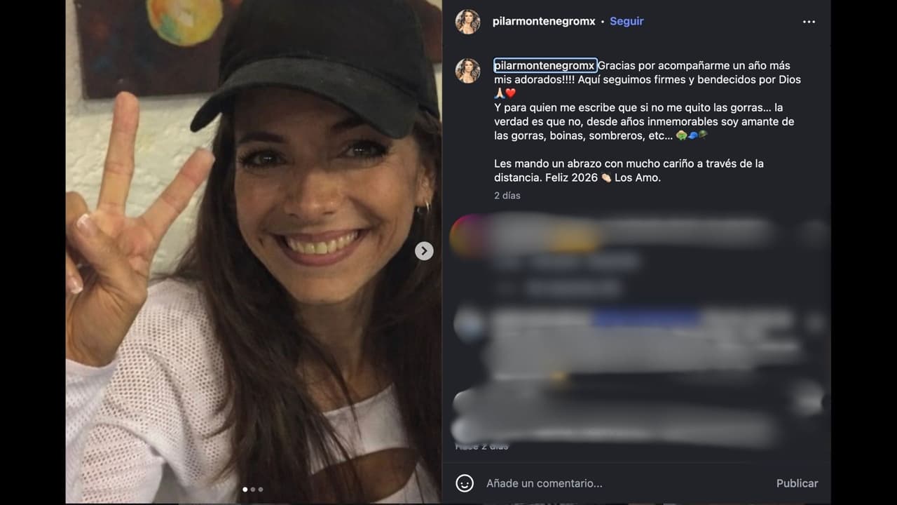 Pilar Montenegro reaparece en Instagram
