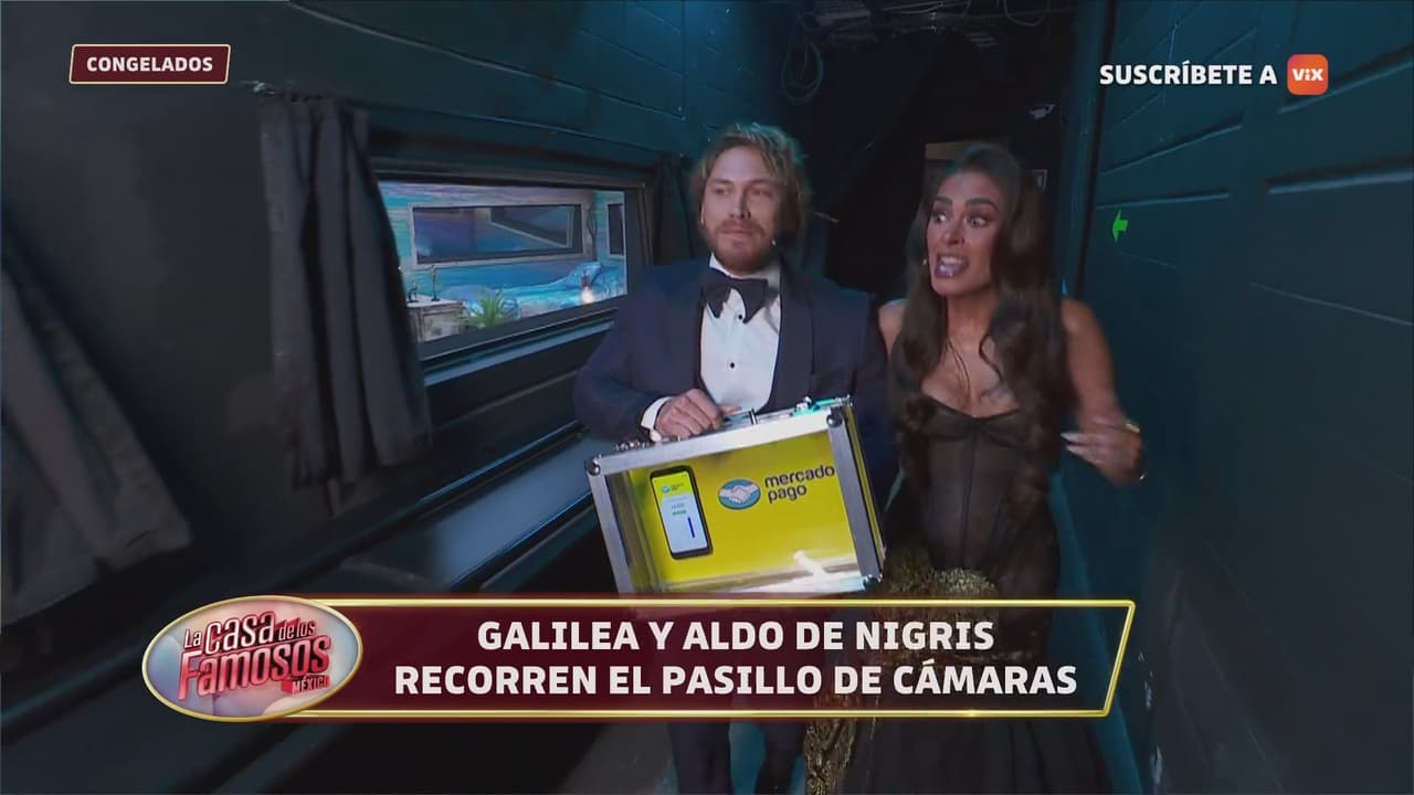¡Galilea Montijo y Aldo De Nigris llevan el maletín con los 4 millones a La Casa de Los Famosos México!