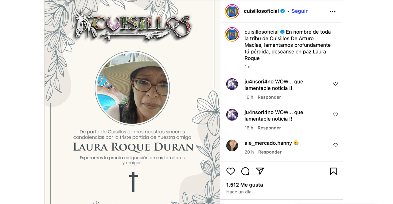 Banda Cuisillos está de luto: destrozados, se despiden y afirman “lamentamos profundamente tu pérdida”