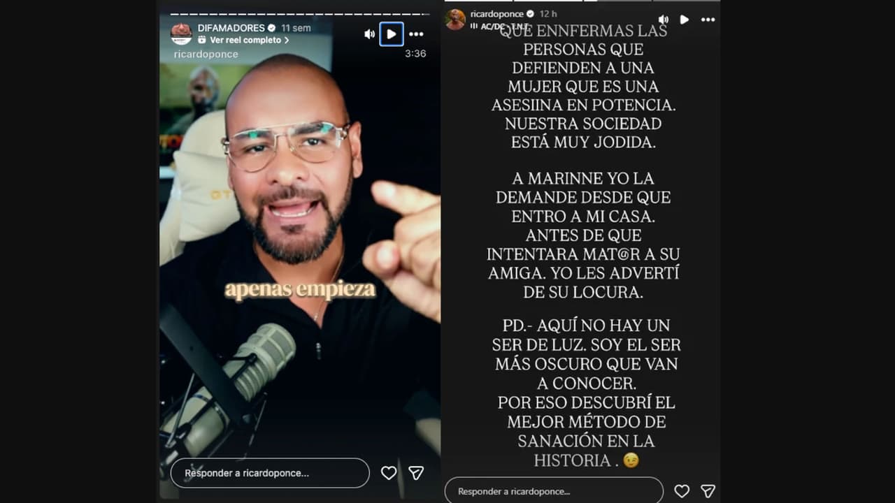 Ricardo Ponce le responde a Marianne Gonzaga