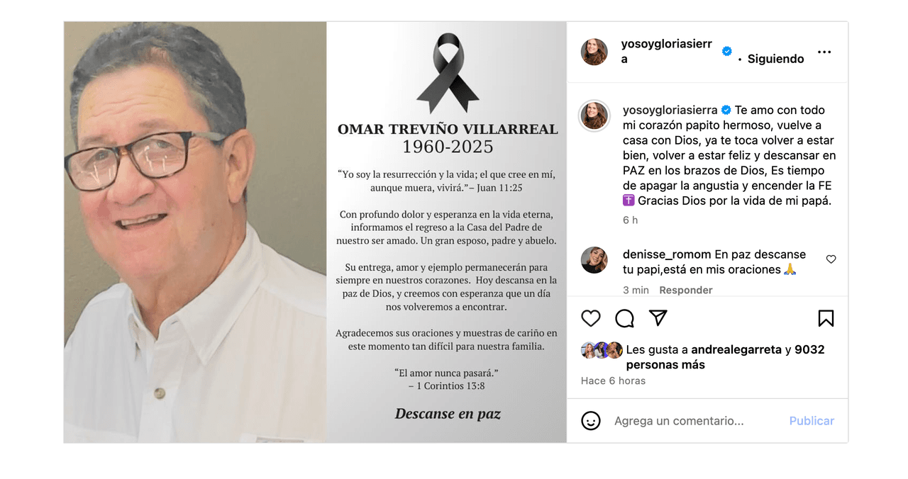 Actriz de ‘Por amar sin ley’ está de luto y, destrozada, hace una última petición: “Vuelve a casa con Dios”