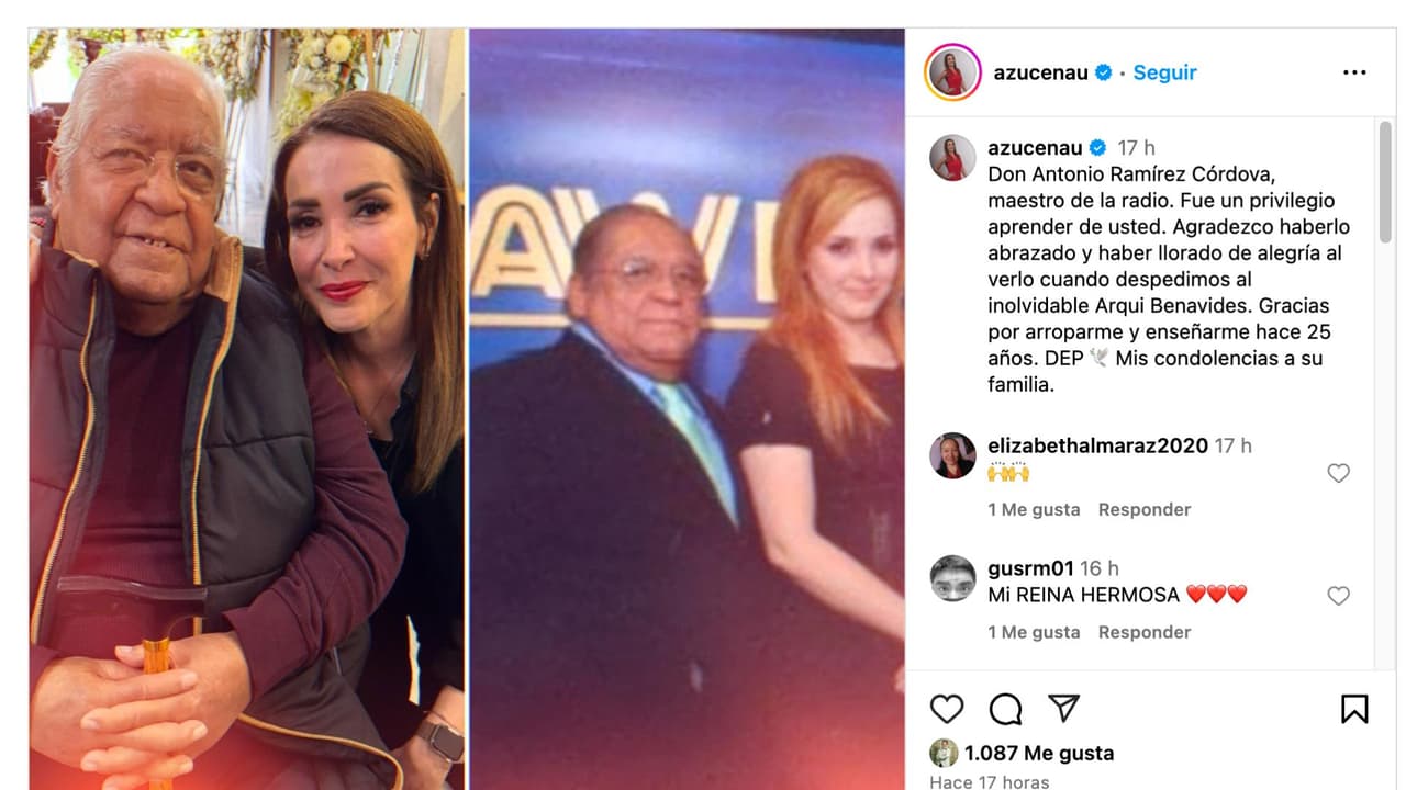 Azucena Uresti se despide de Antonio Córdova.