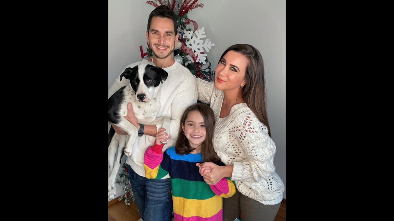 La familia Rubio Olle tiene a un perro llamado Panda