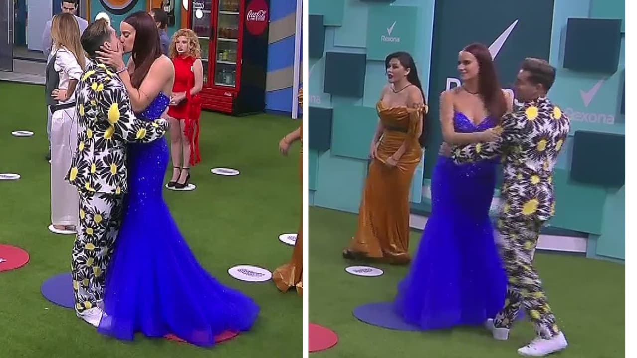 Gala y Agustín se besan en 'La Casa de los Famosos México'