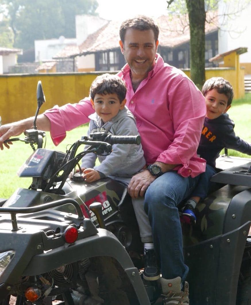 El actor mostró el padre presente que es