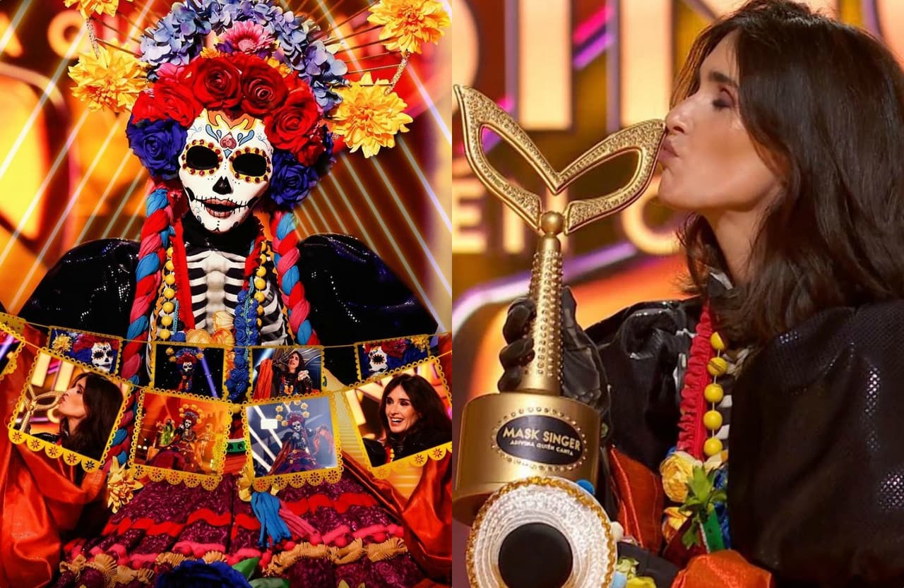Paz Vega sorprende al estar detrás de Catrina en la versión española de ¿Quién es la Máscara?