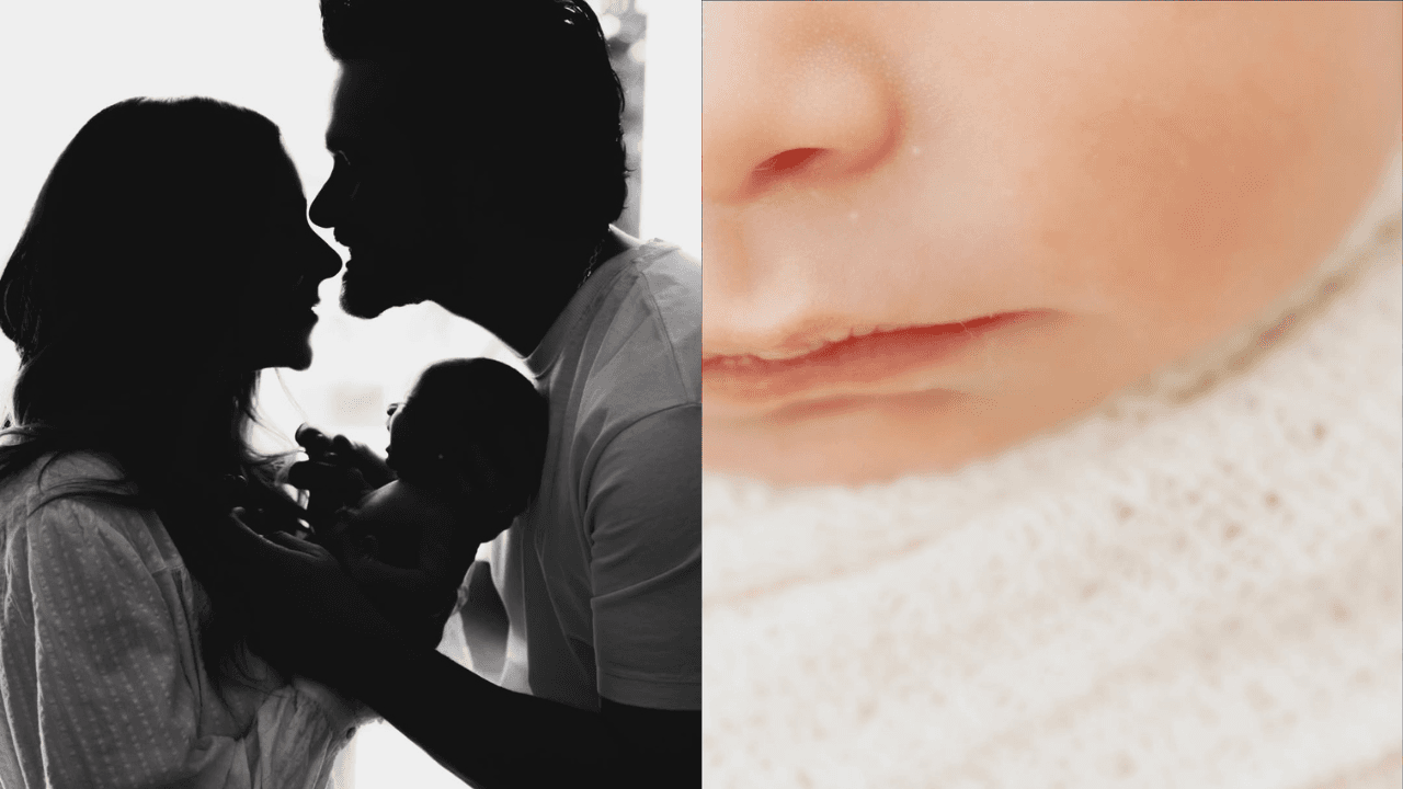 Esposa de Brandon Peniche muestra parte de la carita de su bebé