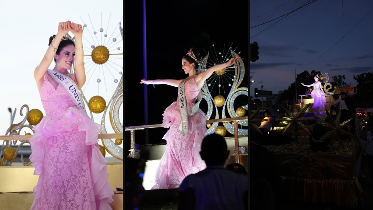 Fátima Bosch llegó a México tras su victoria en Miss Universo 2025