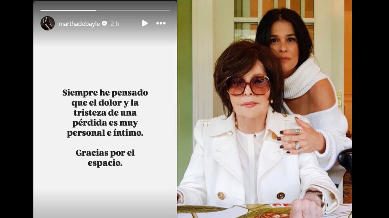 Martha Debayle confirma que está de luto