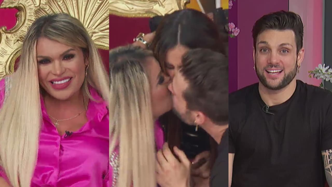 Wendy ‘suplica’ a conductora que tenga ‘romance’ con Nicola; terminan dándose un beso de tres