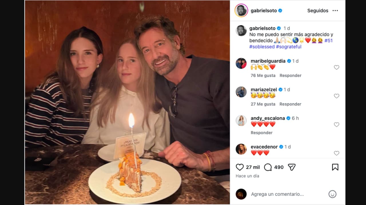 Gabriel Soto comparte en redes cómo celebró su cumpleaños