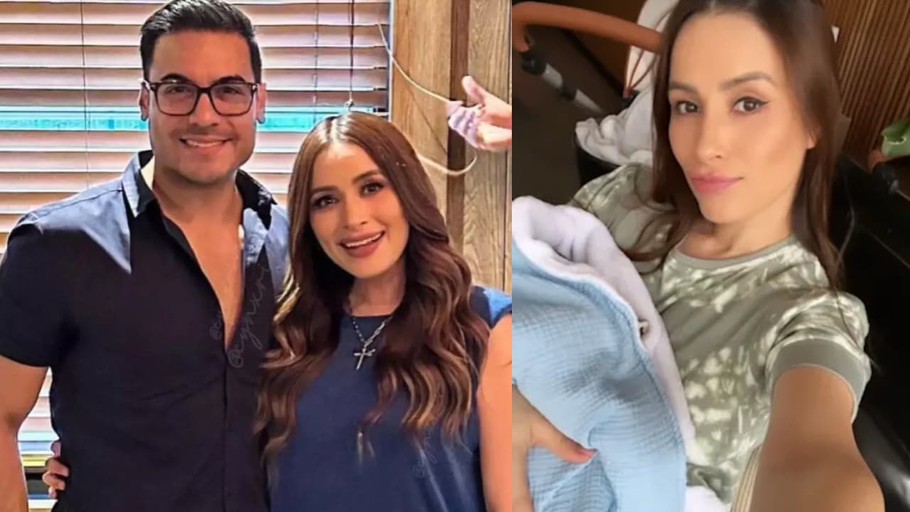 Cynthia Rodríguez presume lo grande que está su hijo de 2 meses y celebra con un pastel muy especial