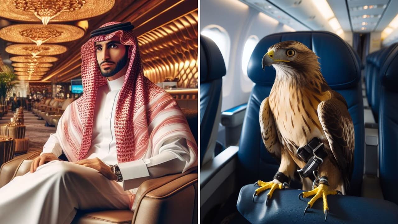 Príncipe de Arabia Saudita compra 80 boletos de avión para sus halcones: foto se vuelve viral