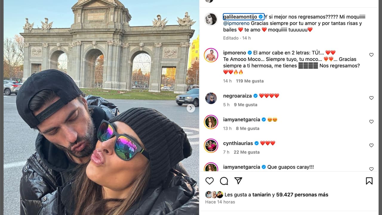 Galilea Montijo presume su amor con Isaac Moreno.