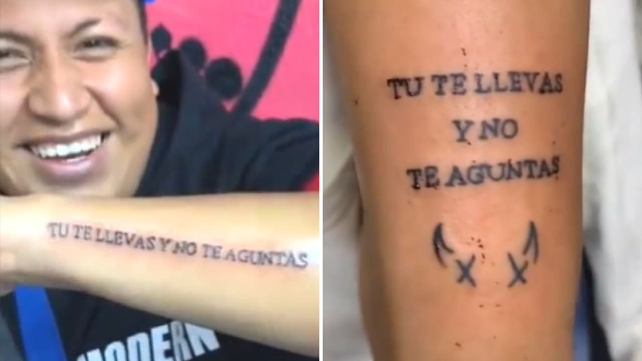 Se hacen tatuaje de amigos y descubren que tiene una falta de ortografía