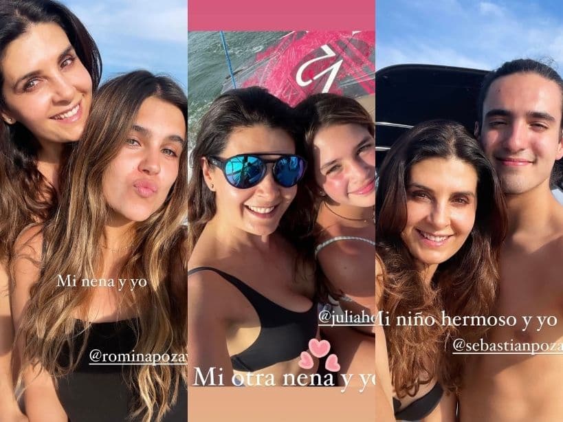 Mayrín Villanueva presume cuerpazo en traje de baño pero sus hijos terminan opacándola.