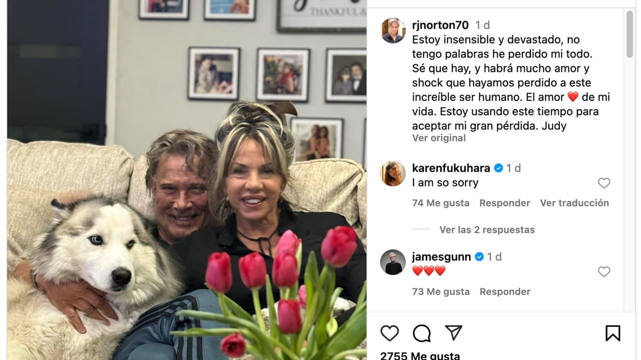 Judy Green confirma la muerte de su esposo, el actor Richard Norton.