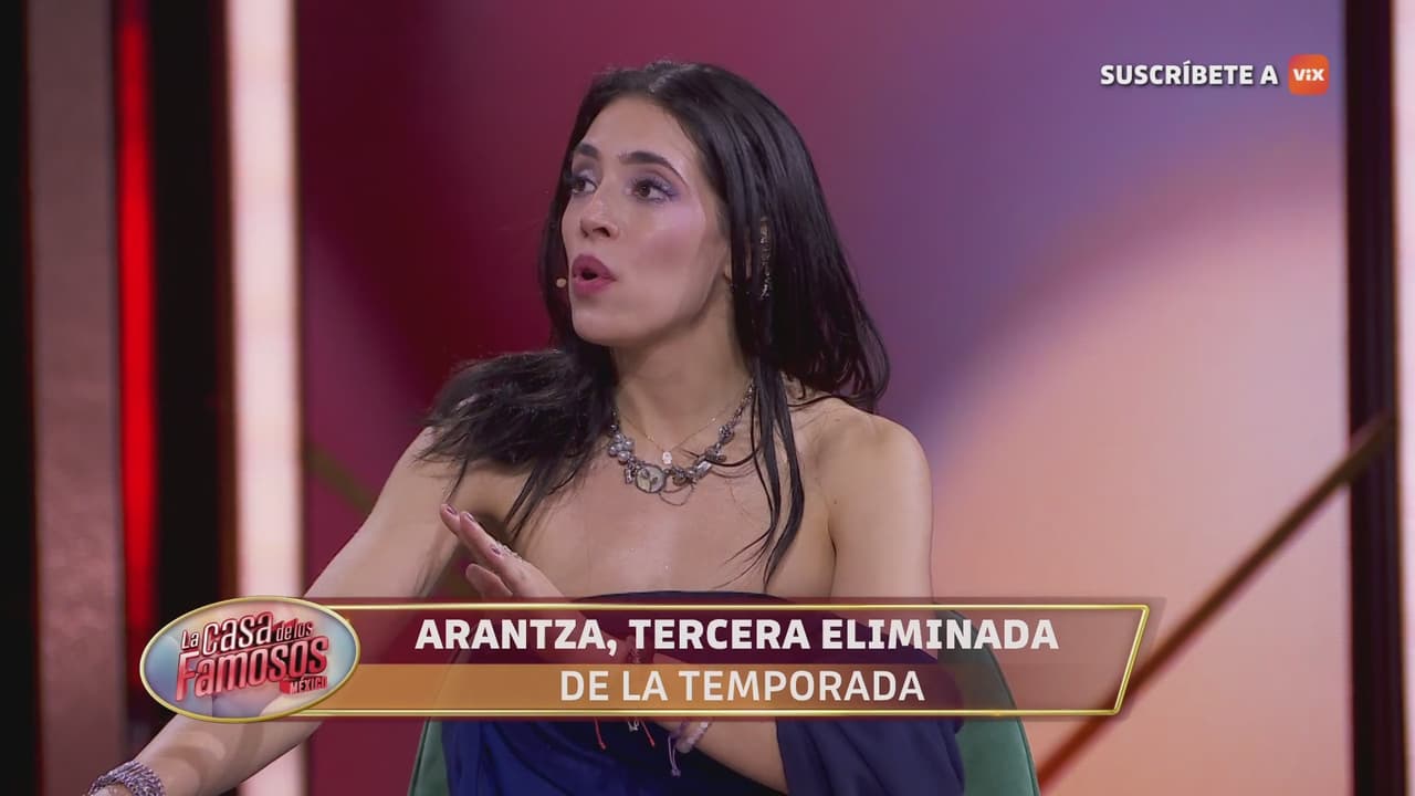 Arantza Ruiz llega al set de La Casa de Los Famosos México y revela quién cree que ganará el reality