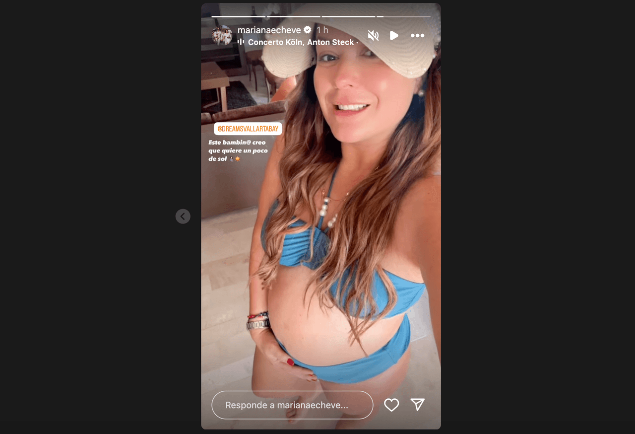 Mariana Echeverría aparece en bikini tras anunciar su embarazo