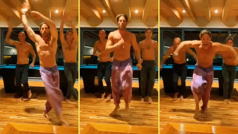 Sebastián Rulli protagoniza sexy baile sin playera junto a sus amigos y sus fans le dicen: ¡Presenta! | Shows Espectáculos | Las Estrellas