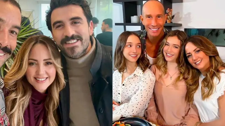 Blended family photo with Andrea Legarreta