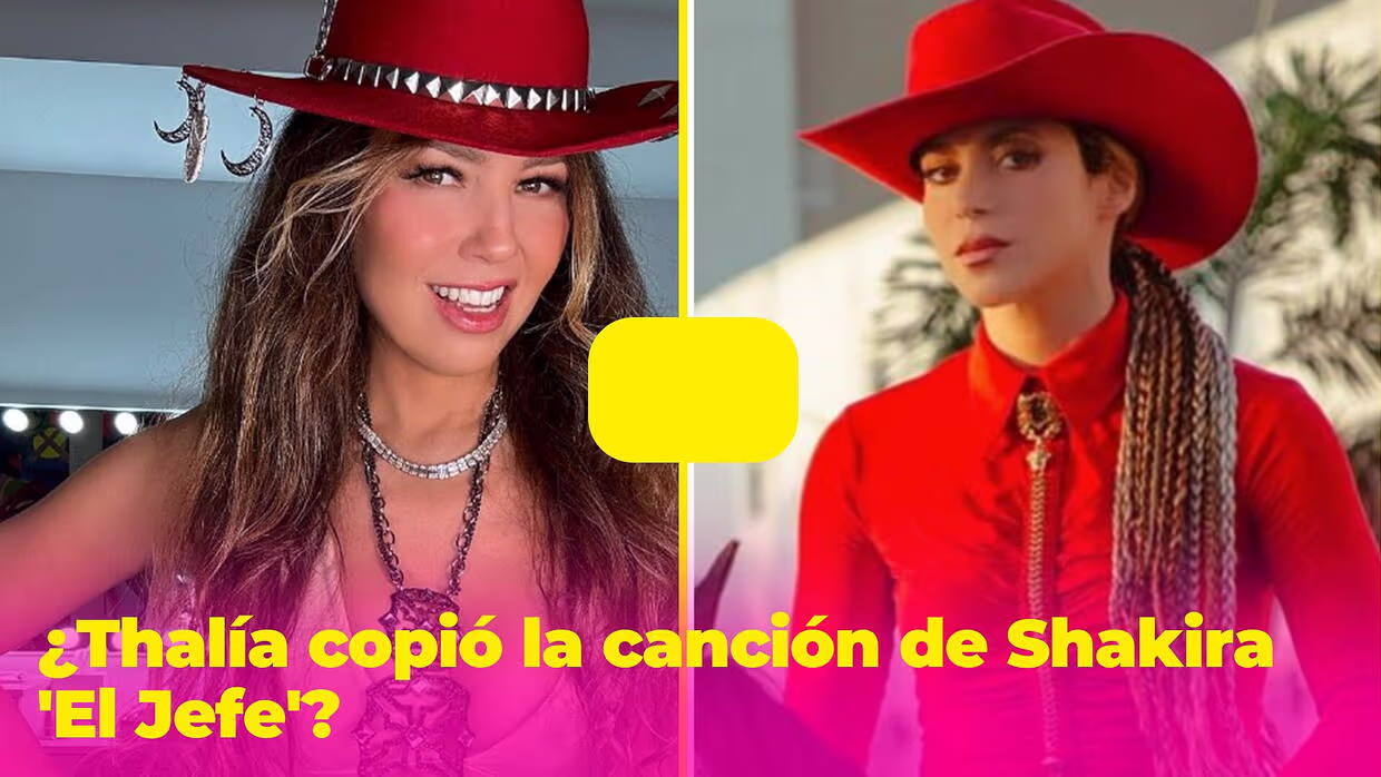 ¿Thalía le copió a Shakira? Fans encontraron muchas similitudes entre ...